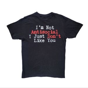 Hot Topic Black Matter Antisocial Tee